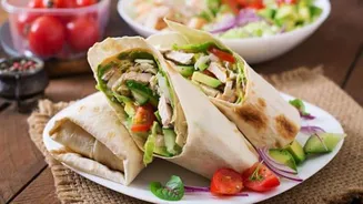 This granola wrap can be prepared in under 5 minutes