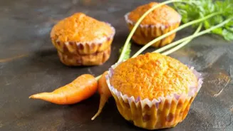 5-minute recipe: Carrot and cinnamon muffins