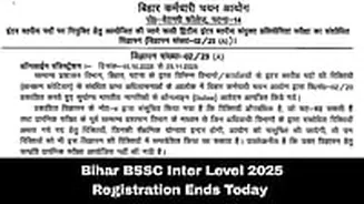 Bihar BSSC Inter Level Recruitment 2025: Last Date To Apply; Check Vacancy Details Here