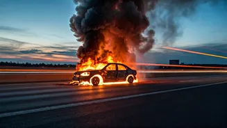 Tragic Expressway Fire Claims Five Lives on Delhi-Mumbai Route