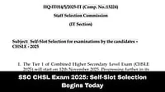 SSC CHSL Exam 2025: Self-Slot Selection Begins Today; Exam Starts From November 12