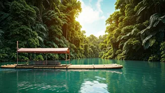 Adventure Meets Serenity On Bamboo Rafting Trails