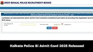 Kolkata Police SI Admit Card 2025 Released; Here's How To Download