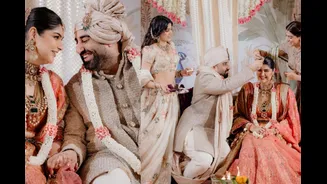 Anshula Kapoor Marries Rohan Thakkar With Half-Sisters Janhvi, Khushi By Her Side; First Wedding Pics Out