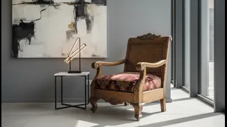 Mix Old Wood With Clean Lines To Keep Vintage Style From Feeling Heavy