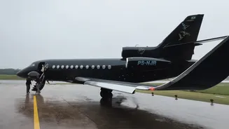 Como é o jato de R$ 225 milhões de Neymar por dentro? Imagens mostram o luxo da aeronave