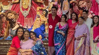 Durga Puja 2026: Kajol, Tanuja, Tanishaa and Ayan come together for celebrations | See pics and videos