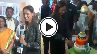 WATCH: Harmanpreet Kaur felicitated at school in Chennai after 2025 World Cup win
