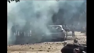 Workers’ Protest Over Pay Hike Turns Violent In Noida; Stones Pelted, Vehicles Damaged