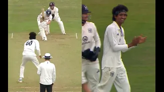 [WATCH] Sai Kishore bowls Ben Stokes for 45 in County Championship as Durham post big first innings