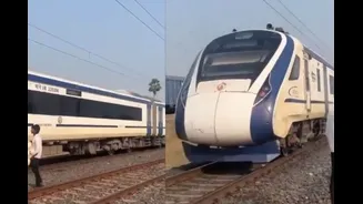 ‘Vande Bharat Ko Rukwa Kar Rahengay’: Men Place Logs On Track For Fun, Force High-Speed Train To Halt