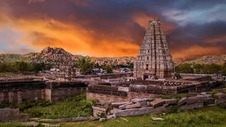 Hampi's spectacular ruins offer a glimpse into the Vijayanagara Empire
