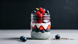 Berry Parfait Makes Chia Seeds More Fun