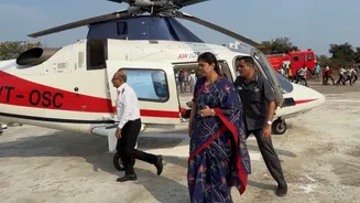 Maharashtra minister Pankaja Munde’s helicopter develops technical snag before take-off in Sambhajinagar
