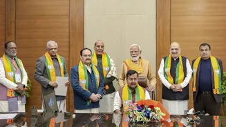 BJP Holds 4-Hour Strategy Meet at Rajnath Singh's Residence Amid Rejig Buzz