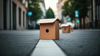 Animal Welfare Communities Upgrade Streets Installing Stray Cat Cardboard Condos