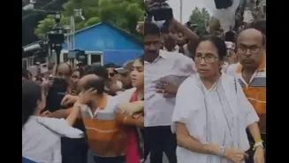 Mamata Banerjee Slaps Her Own Party Worker During TMC Protest In Kolkata | Video