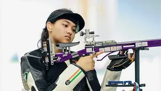 Women's rifle trio wins silver medal