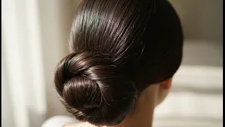 Gather Hair Evenly at the Nape to Avoid Bumps and Lumps