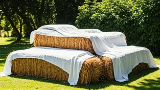 Hay Bale Seating: 5 Ideas for Your Garden Wedding