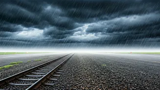 Heavy Rain Can Affect Flights And Trains