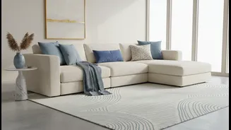 Soft Blue Works Best as an Accent Against Larger Cream Surfaces