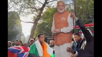 Indian Diaspora In London Stage Counter-Protest In Support Of PM Modi Amid CJP March | Watch