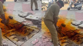 ‘Is That Bromine Leak?’ Video Of ‘Brown Fumes’ Rising From Sewer Triggers Reactions