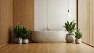 Bathroom Goals Now Mean Warm, Calm And Luxe