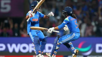 Highest successful run chases in Women's World Cup knock-out clashes