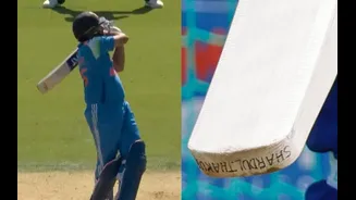 Rohit Sharma scores a historic Lord's century with Shardul Thakur's bat