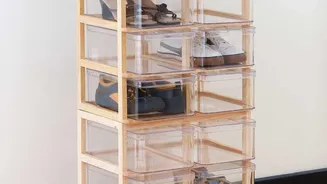 Save car trunk space with shoe bags
