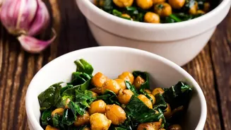An Easy Chickpea Morning Meal — Using Cooked Chickpeas In A Quick Filling