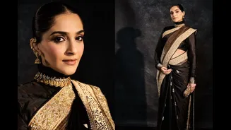 Sonam Kapoor’s Black Banarasi Saree Is A Masterclass In Modern Heritage Dressing