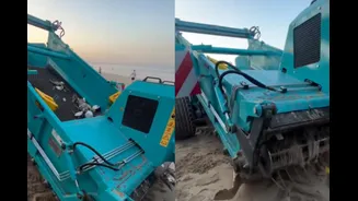 Mumbai’s Juhu Beach Cleaned By Tractor-Driven Machine, Internet Questions: ‘Why Do People Still Litter?’