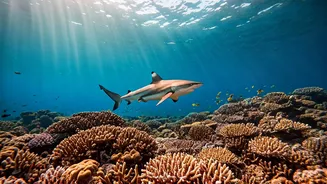 Hina Khan's Thrilling Maldives Dive: Swimming with Sharks Amidst Coral Wonders