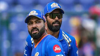 Rohit Sharma hits a monstrous six off Hardik Pandya during MI Training at Wankhede, ahead of IPL 2026 clash vs KKR