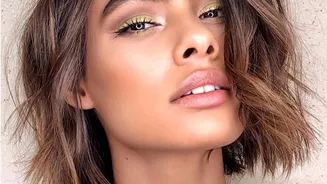 How to style chin-length hair