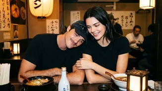 Kendall Jenner and Jacob Elordi share a warm moment during a ramen outing in Tokyo - PHOTOS