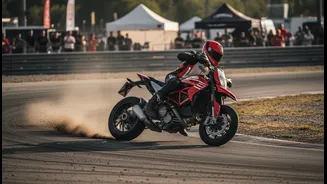 Ducati Uses 11,900rpm Desmodromic Power To Attack Tight, Technical Supermoto Circuits