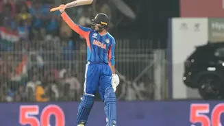 Abhishek Sharma returns to form with a 50 against Zimbabwe - WATCH