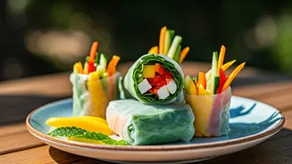 Guntas Sethi's Tropical Mango Salad Rolls: A Refreshing Summer Delight