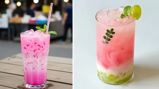 Thai summer drinks: Pink milk and mogu mogu recipes for creamy and chewy twist