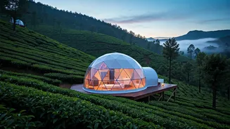 Tranquil Munnar Hills Hide Ultimate Romantic Glamping Dome Escapes
