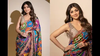 Shilpa Shetty Kundra's Vibrant Patan Patola Saree Is Perfect For Shaadi Season