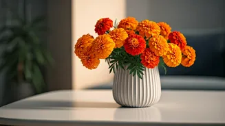 This Simple Marigold Arrangement Routine Fixes Gloomy Interiors