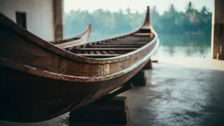 Kerala Traditional Snake Boat Builders Use Natural Resin Treatments To Safeguard Wooden Hulls Today