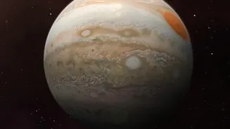 New camera imagery shows shrinking cosmic tornados inside Jupiter's shifting Great Red Spot