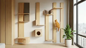 Check Out These High-Rise Apartment Cat Wall Architecture Hacks