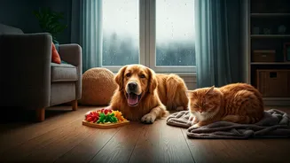 Simple Rainy-Day Tips For Happy Pets
